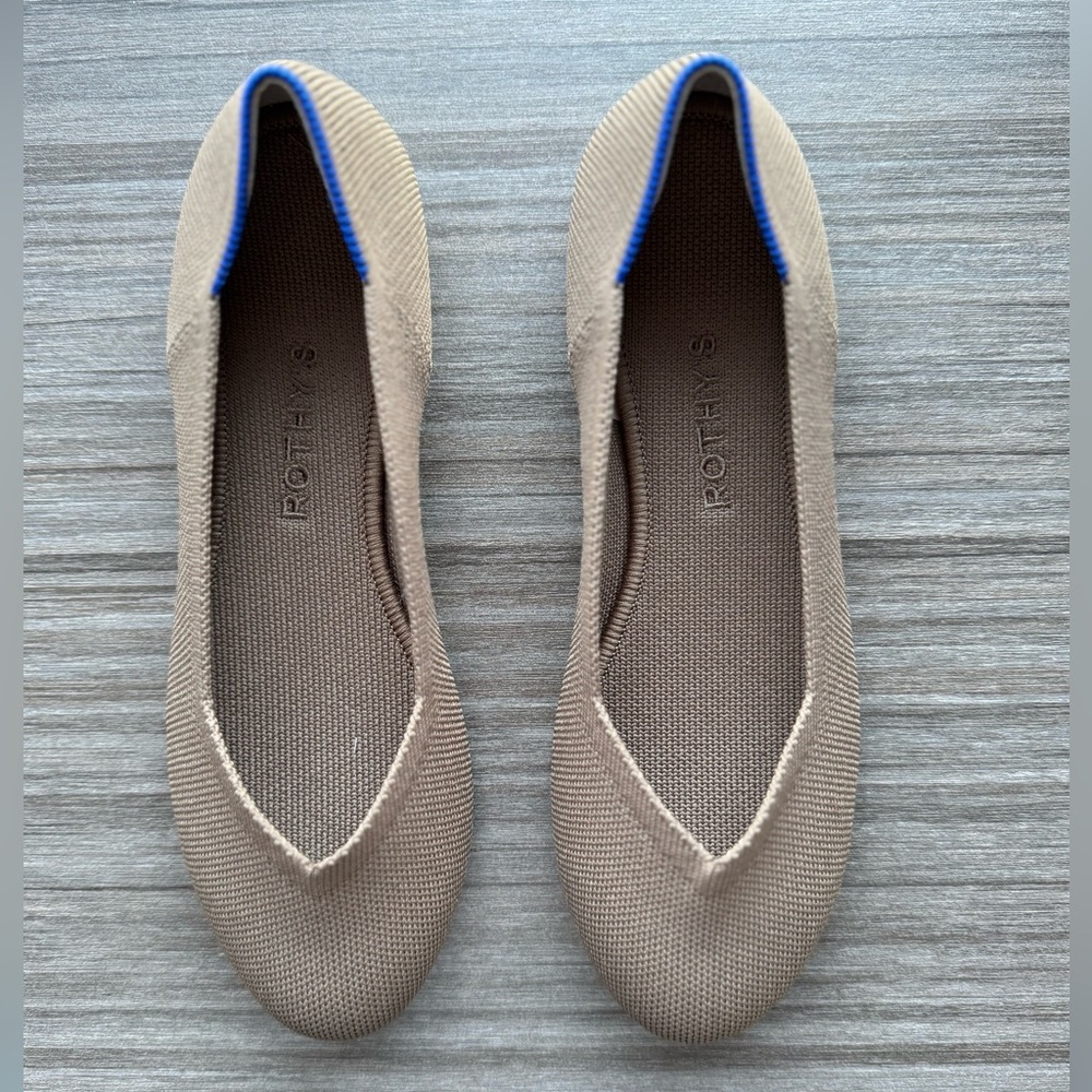 Rothy's Tan Ballet Flats